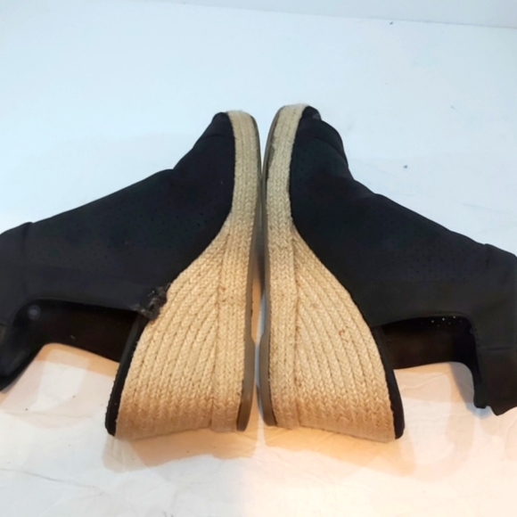 SKECHERS | Women's Indigo Sky Love Dust Espadrille Wedges Black Size 8 - Picture 6 of 8